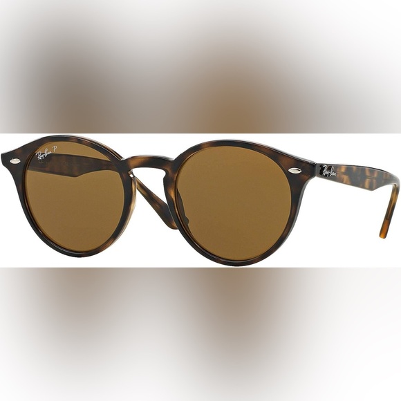 Ray Ban polarized round tort sunglasses main image 6